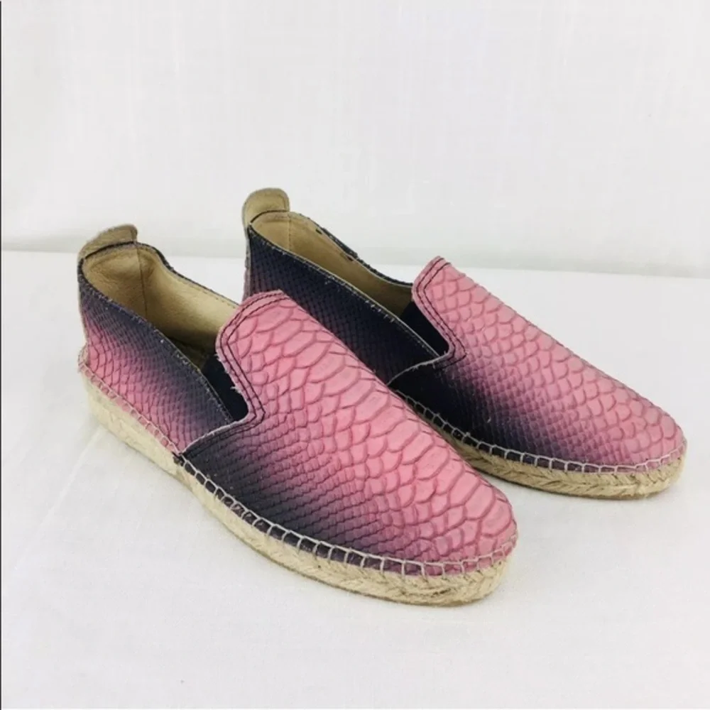 Prism‎ London 39 Espadrilles Faux Snakeskin Shoes
